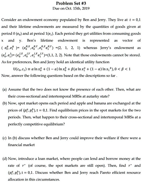 Solved Problem Set 3 Due On Oct 15th 2019 Consider An Endowment