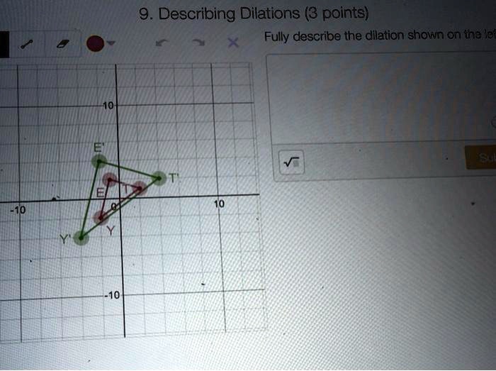 9 describing dillations 3 points fully describe the dllation shown e ellel 02885