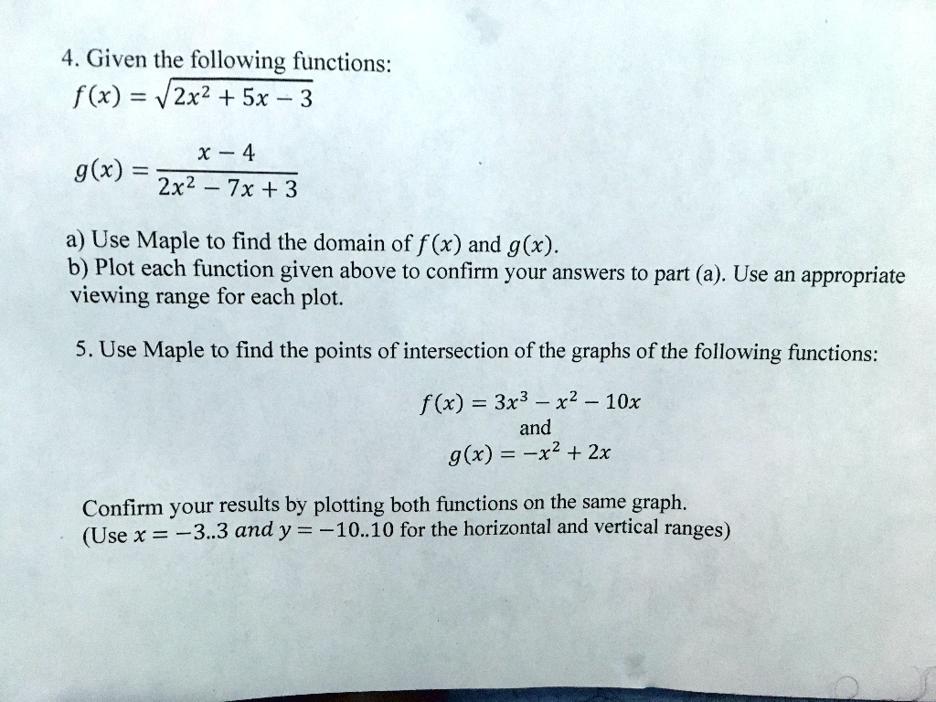 solved-4-given-the-following-functions-f-x-2x2-sx-3-x-4-g-x