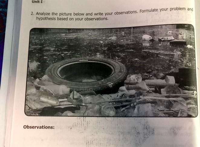 2. Analyze the picture below and write your observations....