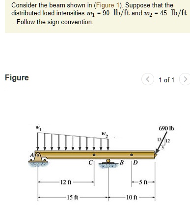 SOLVED: Determine the internal normal force at point C. Determine the ...