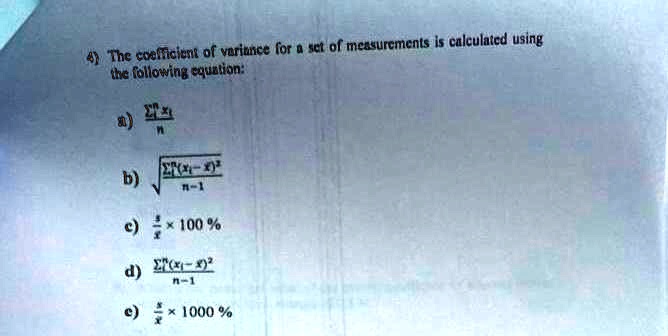 what does coefficient of variance tell you