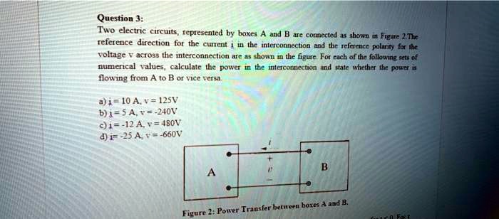 Question 3 Two Electric Circuits Represented By Boxes A And B Are ...