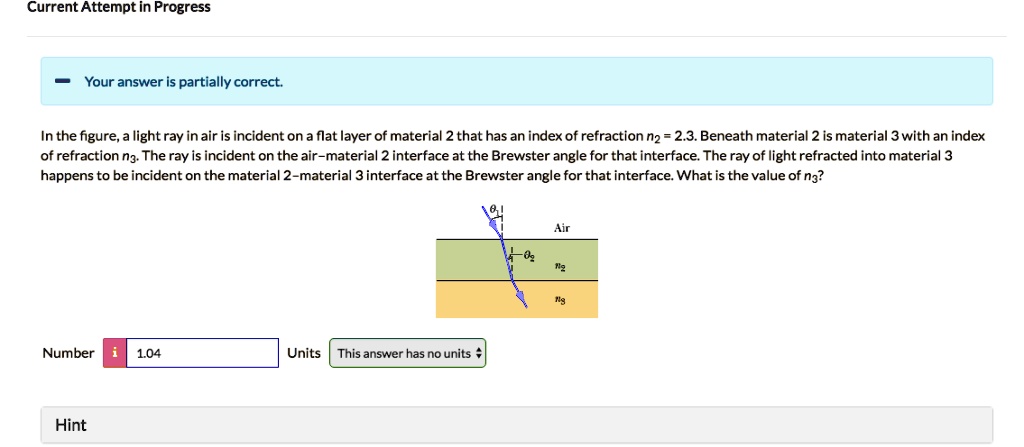 SOLVED: In the figure, a light ray in air is incident on a flat layer ...