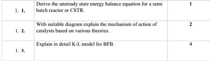 SOLVED: Derive the unsteady state energy balance equation for a semi ...