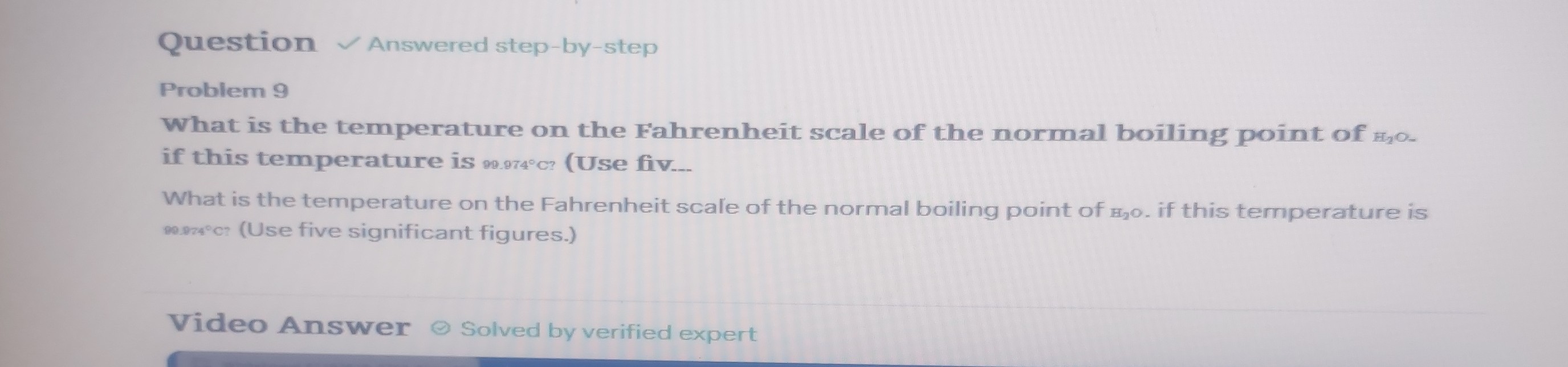 SOLVED Question Answered stepbystep Problem 9 What is the