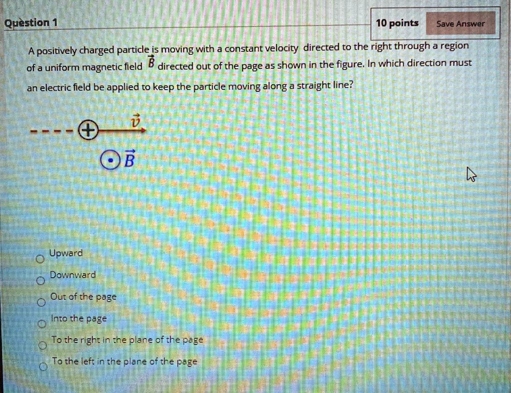SOLVED Question 1 10 points Save Answer A positively charged