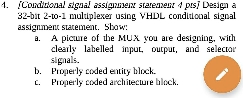 conditional assignment statement in vhdl