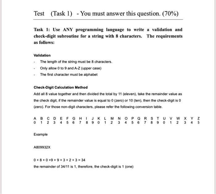 q1the question is shown below test task 1 you must answer this ...