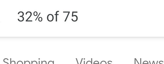 32 % of 75