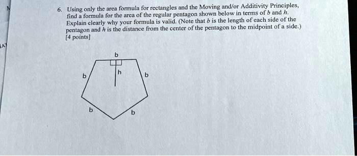 SOLVED: Using only the aren formula for rcctangles and the Moving and ...