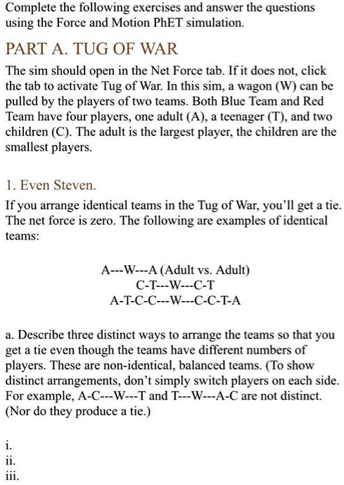 Complete the following exercises and answer the questions using the ...