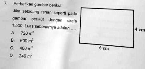 SOLVED: perhatikan gambar berikut jika sebidang tanah seperti pada ...