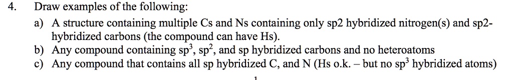 SOLVED: Draw examples of the following: a) A structure containing ...