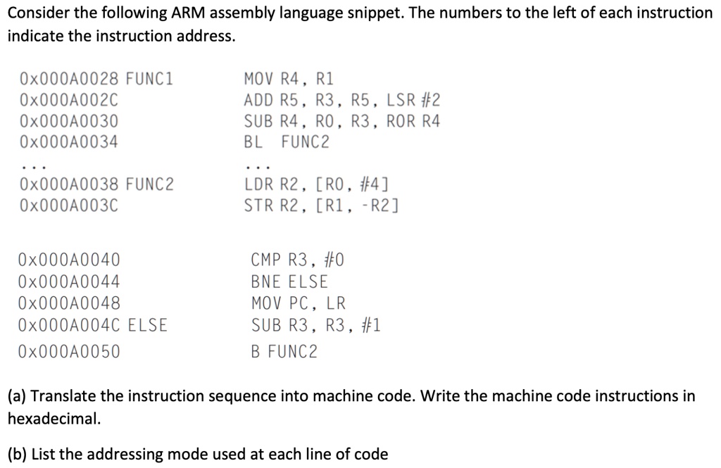 SOLVED Consider the following ARM assembly language snippet. The