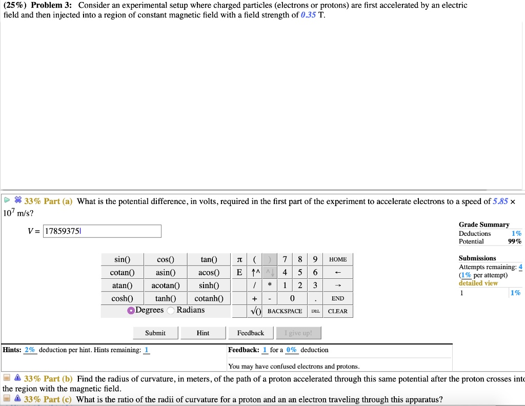 259 problem 3 consider an experimental setup where charged particles ...