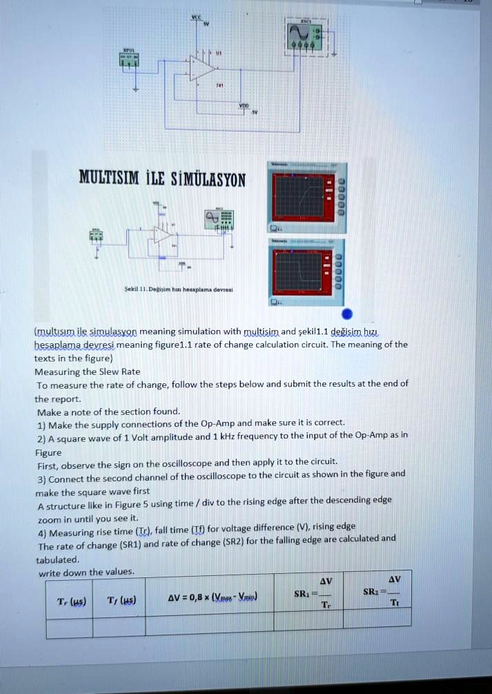 SOLVED MULTISIM iLE SiMULASYON multisim ile simulasyon meaning