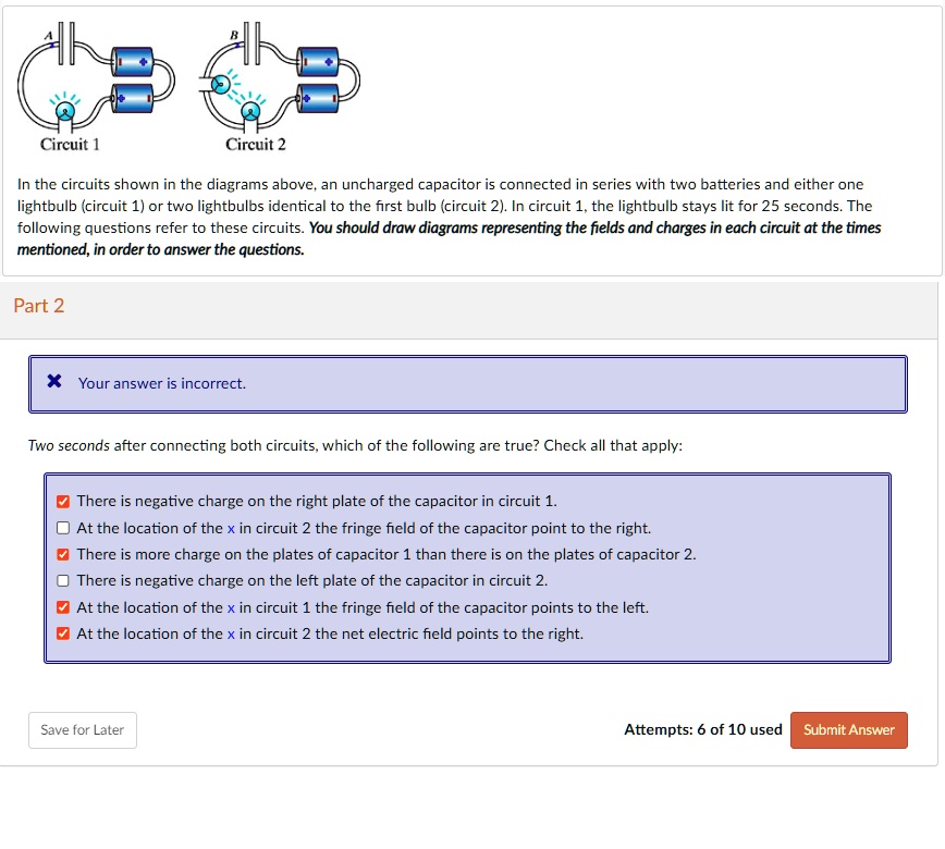 circuit 1 circuit 2 in the circuits shown in the diagrams above an ...