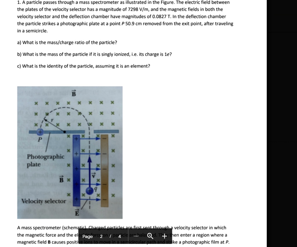 1-a-particle-passes-through-a-mass-spectrometer-as-illustrated-in-the