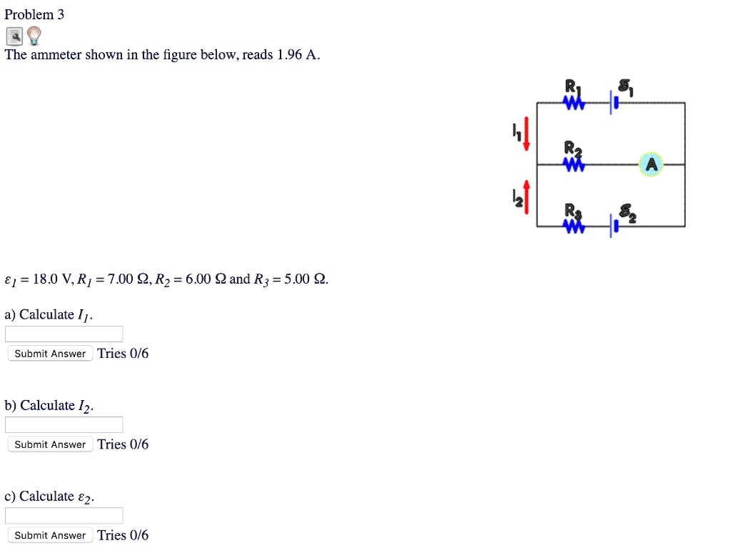 Problem 3The ammeter shown in the figure below, reads… SolvedLib