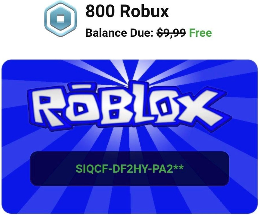 800 Robux - Roblox