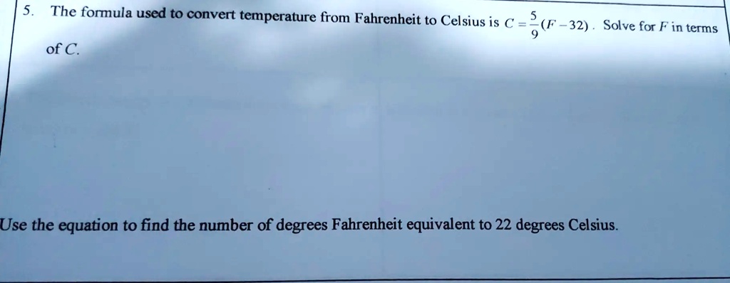 22 fahrenheit outlet in celsius