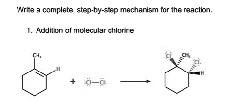 SOLVED: Write complete, step-by-step mechanism for the reaction 1 ...