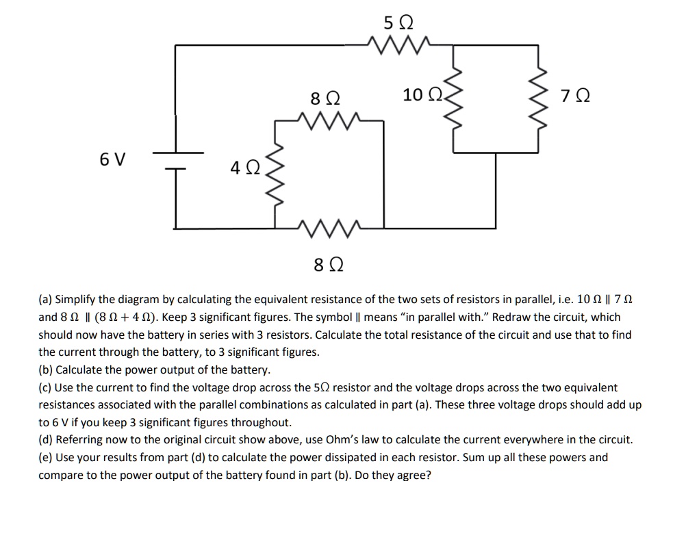 SOLVED Text 100 0 L 802 6 V 40 8 (a) Simplify the diagram by