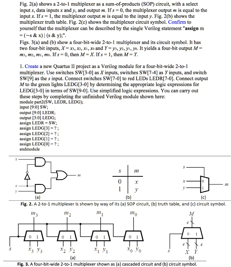 fig 2a shows a 2 to 1 multiplexer as a sum of products sop circuit with ...