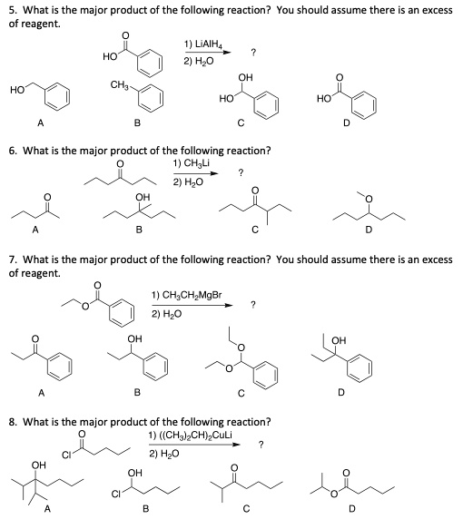 SOLVED: What is the major product of the following reaction? You should ...