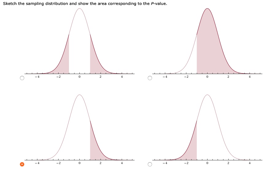 SOLVED: Sketch the sampling distribution and show the area ...