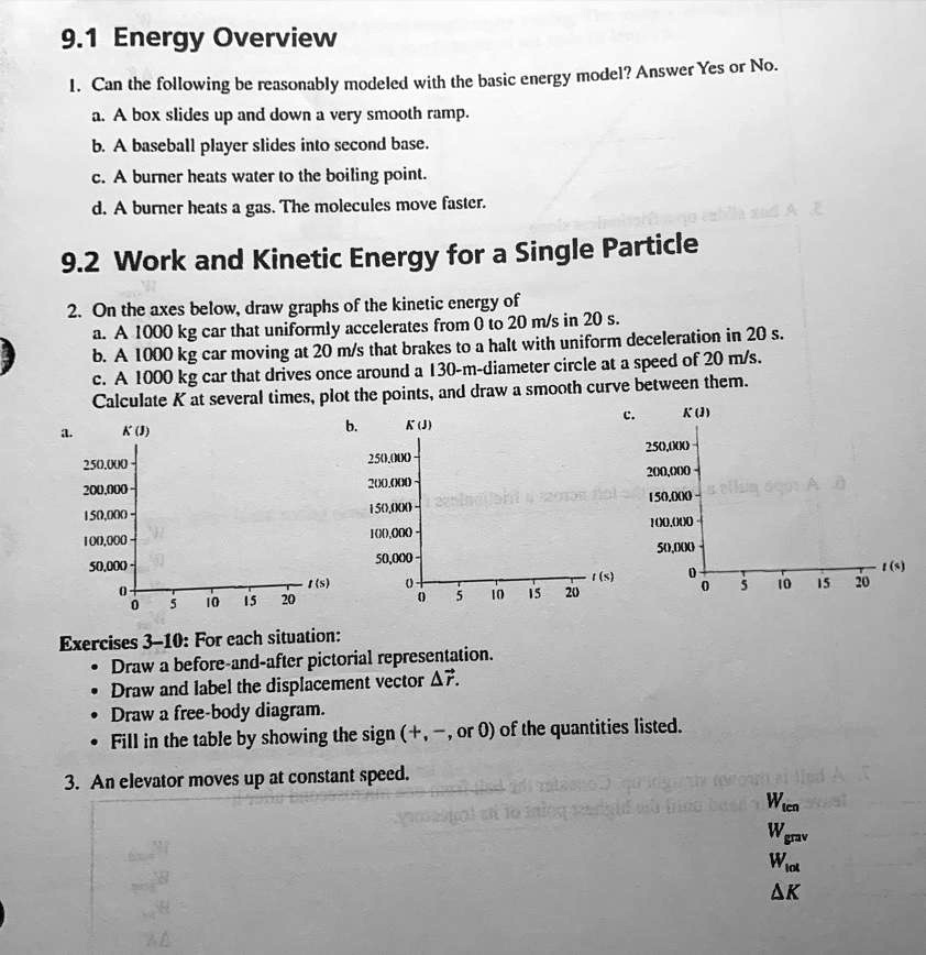 91 energy overview aa box slides up and down a very smooth ramp b a baseball player slides into second base c a burner heats water to the boiling point d a burner heats a gas the molecules m 69808