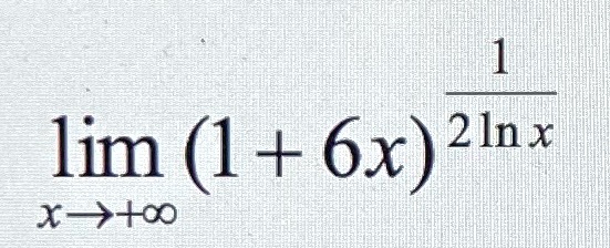 lim 1 6x 21nx x o 52179