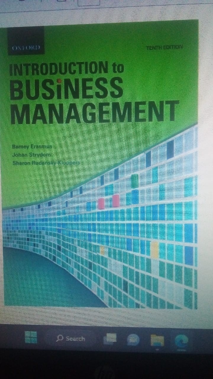 SOLVED: INTRODUCTION to BUSINESS MANAGEMENT