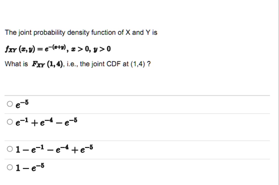 SOLVED The Joint Probability Density Function Of X And Y Is Fr 2 0 solved-the-joint-probability-density-function-of-x-and-y-is-fr-2-0