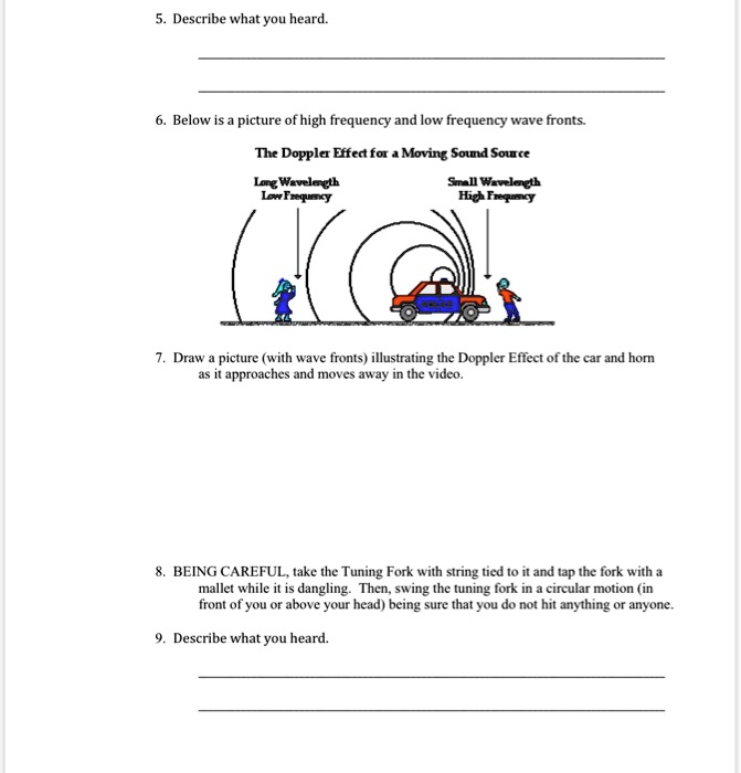 SOLVED: 5. Describe what you heard. 6. Below is a picture of high ...