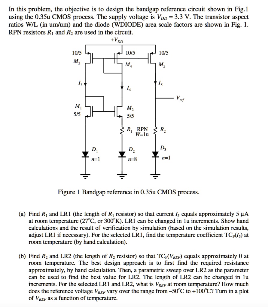 SOLVED: In this problem, the objective is to design the bandgap ...