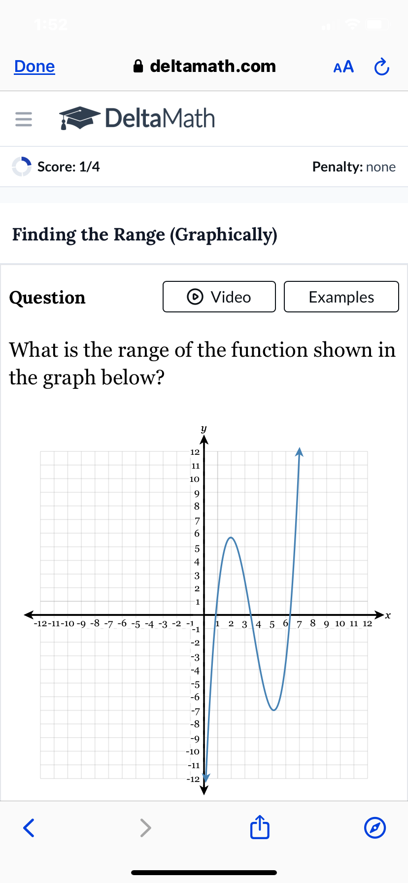 SOLVED Done AA ≡ ?DeltaMath Score 1 / 4 Penalty none