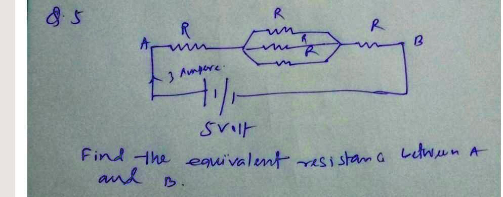 SOLVED: 'Find The Equivalent Resistance Between A And B.'