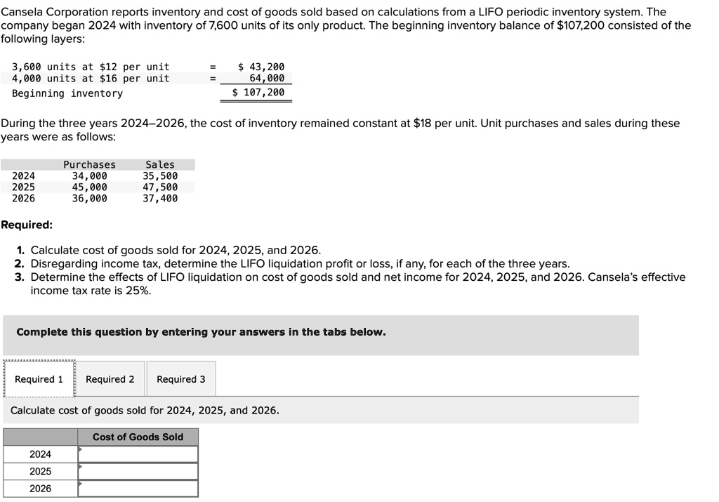 SOLVED Cost Of Goods Sold 2024 2025 2026   426ce69864c14ed3bc0f95929ecb249b 