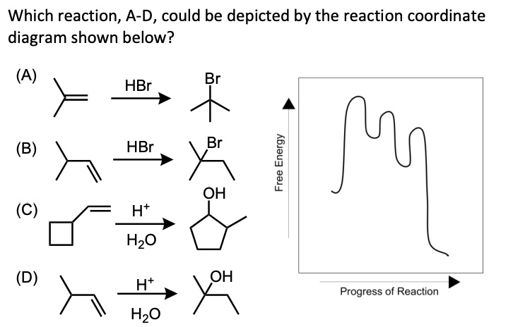 SOLVED: Which Reaction, A-D, Could Be Depicted By The Reaction ...