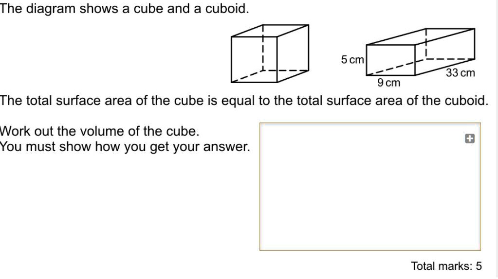 SOLVED: 'Please help the diagram shows a cube and a cuboid The diagram ...