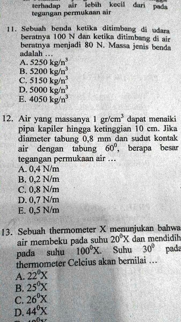 Solved Sama Caranya Yaa Makasih Torhadap R Lebih Kecil Dari Pada Tegungan Permukaan Air Sebuah 3710