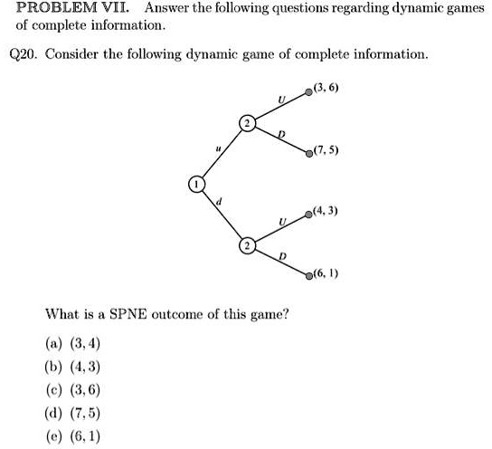 Solved Comprehensive form games Consider the dynamic game