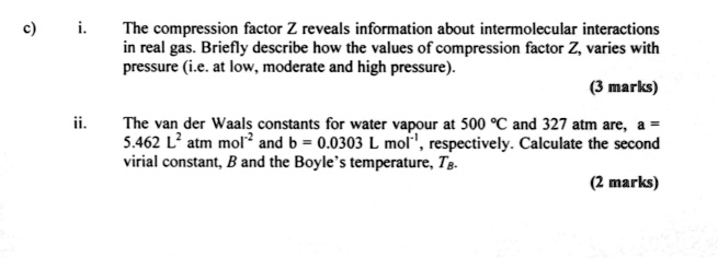 Real Gas Behavior  The Compression Factor (Z) [Example #2] 