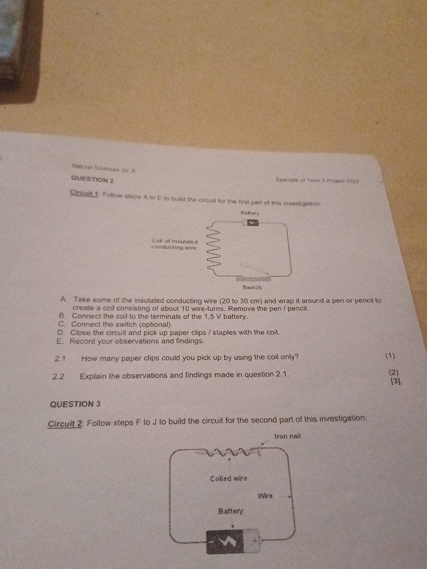 natural sciences gi 8 question 2 example of term 3 project 2023 circuit ...