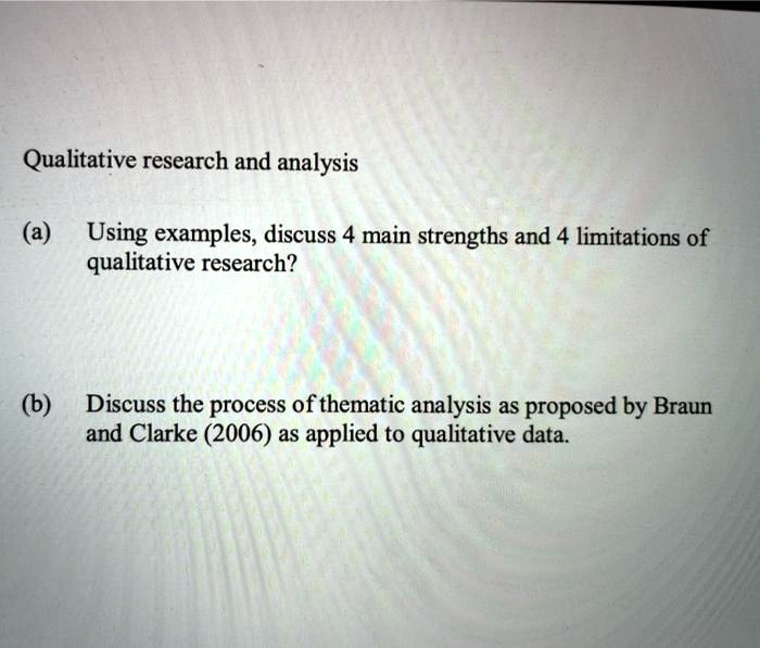 Limitations Of Qualitative Thematic Analysis