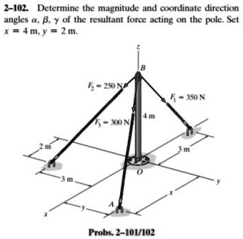 Determine The Magnitude And Coordinate Direction Angles A B Y Of The ...