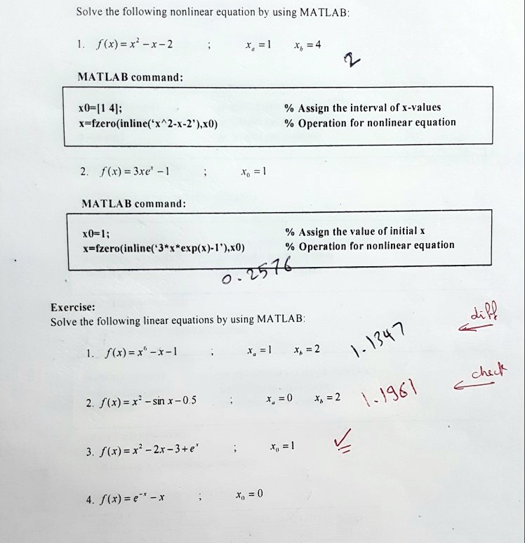 fzero matlab