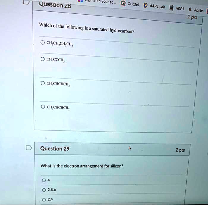 SOLVEDI0 Your ac_ Question 28 Quizlet Amp1 Apala 2pis Which of the